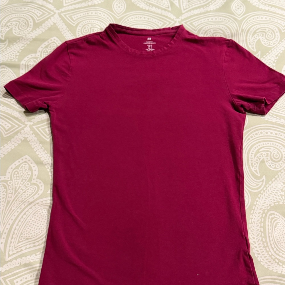 H&M Fuchsia Short Sleeve Tee